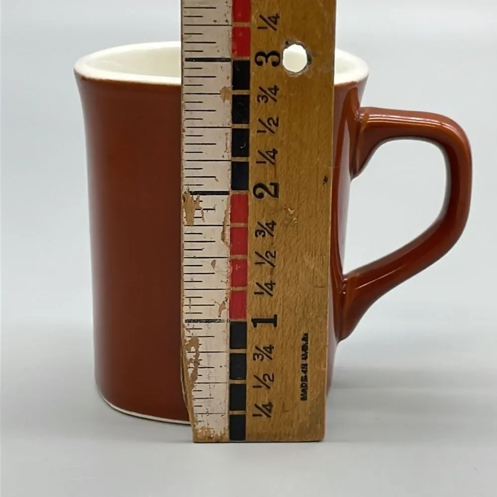 2 Crate & Barrel Espresso Coffee Tea Mugs Brown Ceramic